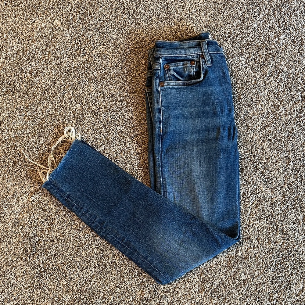 Re/Done Classic Originals High Rise Ankle Crop